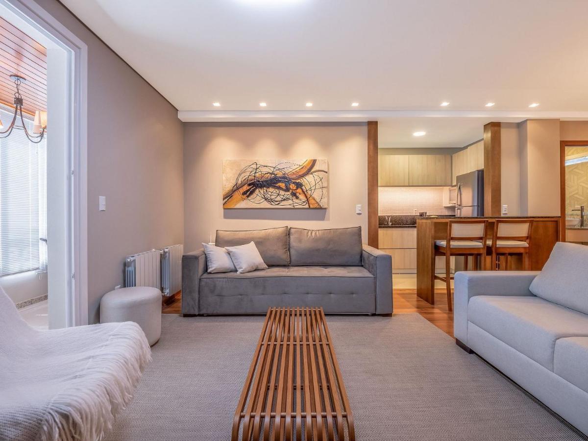 Apartament Flores Da Montanha 204C - Apto Borges De Medeiros Gramado 600 Metros Rua Coberta Zewnętrze zdjęcie